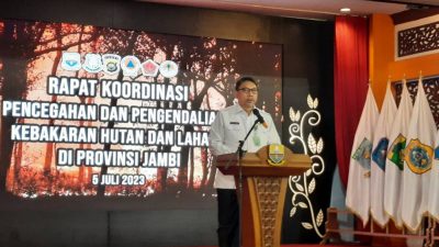 Gelar Rakor, Ditjen PKTL KLHK dan Tim Satgas Karhutla Provinsi Jambi Komitmen Lakukan Pencegahan Api Sejak Dini