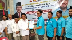 DPD Gerindra Jambi dan DPW Gelora Jambi Sampaikan Dukungan ke Prabowo di Pilpres 2024