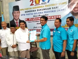 DPD Gerindra Jambi dan DPW Gelora Jambi Sampaikan Dukungan ke Prabowo di Pilpres 2024