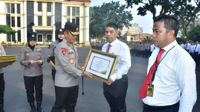 Hoegeng Award dan Penghargaan dari Menteri ATR/BPN di Berikan Kepada Personel Polda Jambi