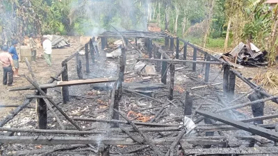 Rumah Terbakar di Muarojambi, Kerugian Diperkirakan Mencapai Seratus Juta